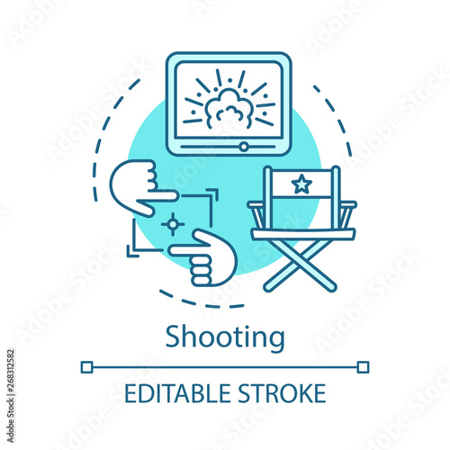 Shooting concept icon