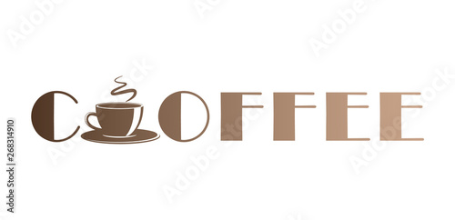 Cup of coffee icon. Coffee house logo.