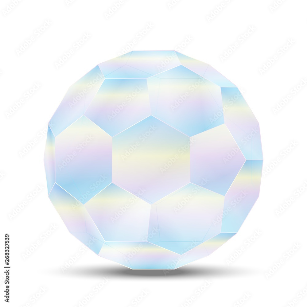 Holographic geometric shape. Volumetric neon sphere. The effect of transparency. Holographic geometric shape. Volumetric neon sphere. The effect of transparency.