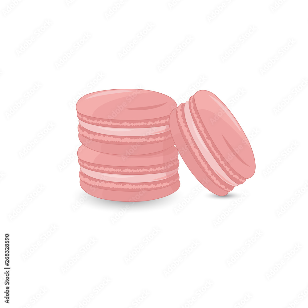 Macaron dessert icon vector Macaron dessert icon vector