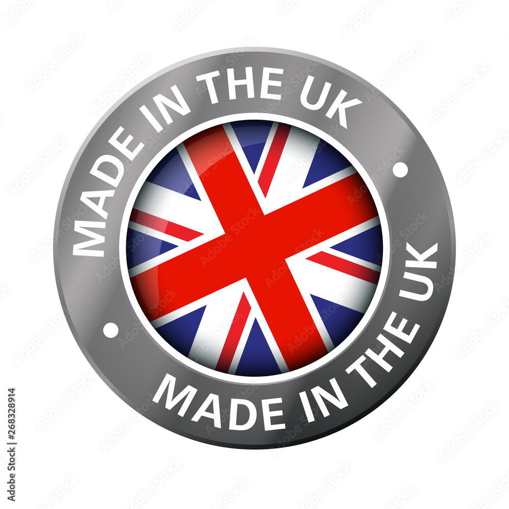made in the uk flag metal icon made in the uk flag metal icon