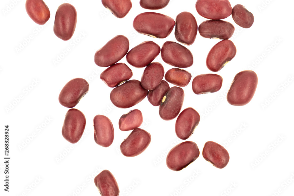 Red beans isolated on white background Red beans isolated on white background