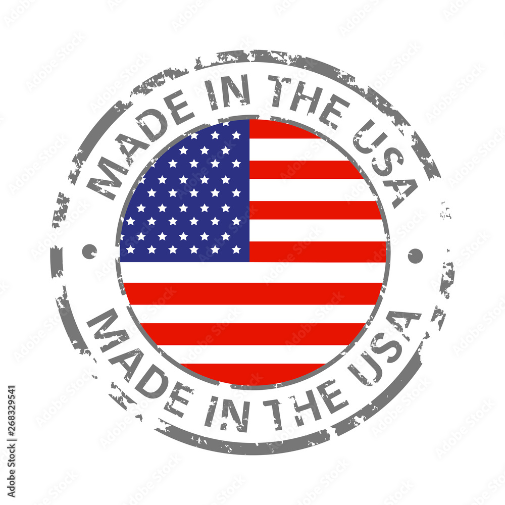 made in america flag grunge icon made in america flag grunge icon