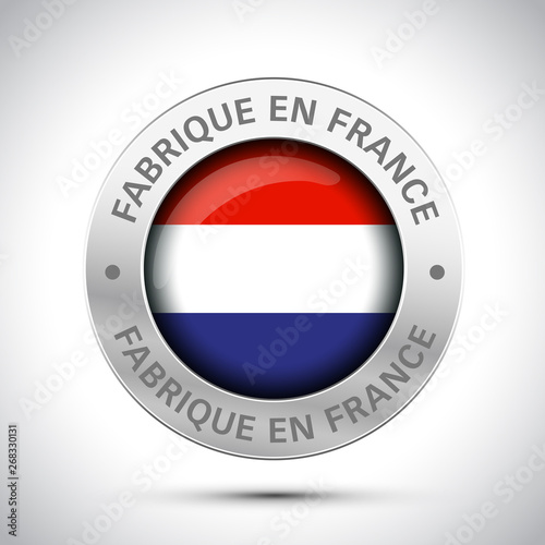 Free Download made in france flag metal icon  - GFXLoad
