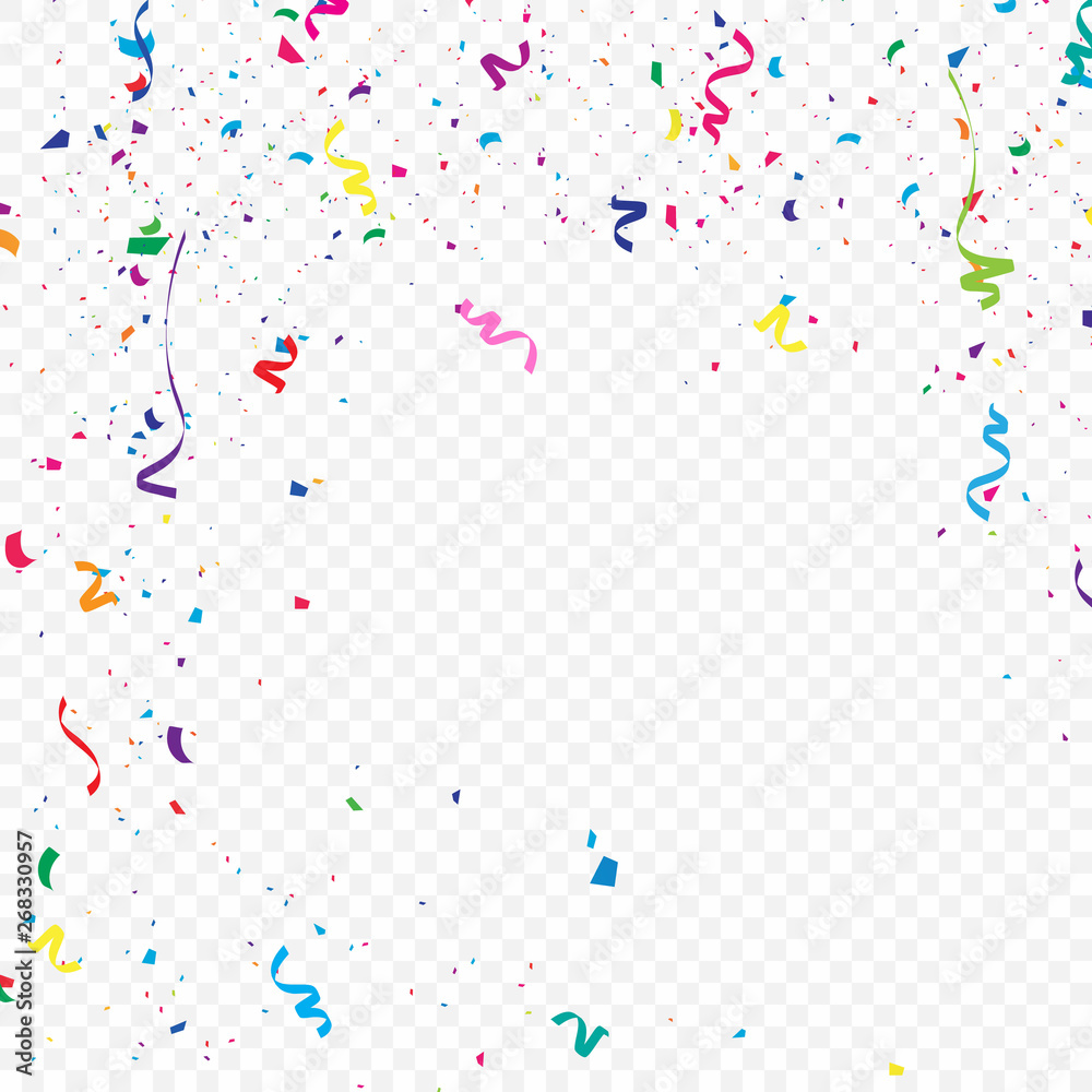 Bright colored confetti background that beautifully falls Bright colored confetti background that beautifully falls