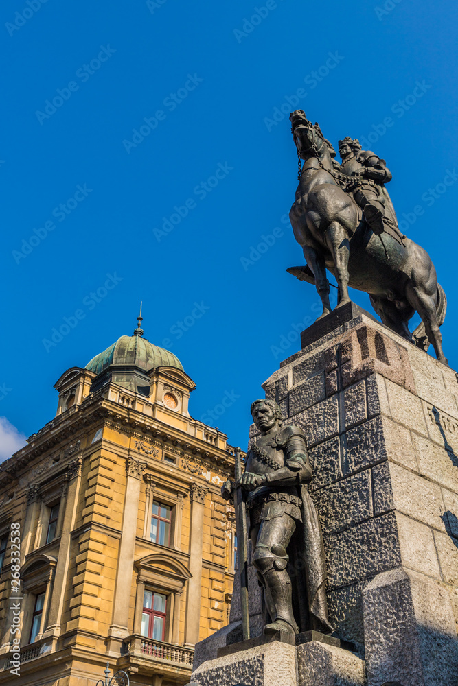 Fototapeta premium The Grunwald Monument in Krakow Poland
