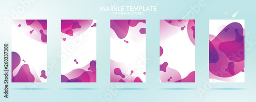 wave liquid template collection with gradient splashes for instagram story, can use for sale banner background, photo, summer sale , website, mobile app, poster, flyer, coupon, gift card - Vector