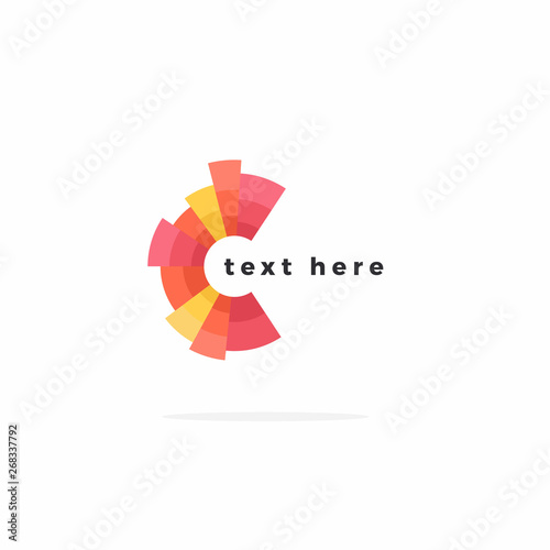 Vector Illustration of Color Circle Wheel Red Orange Yellow