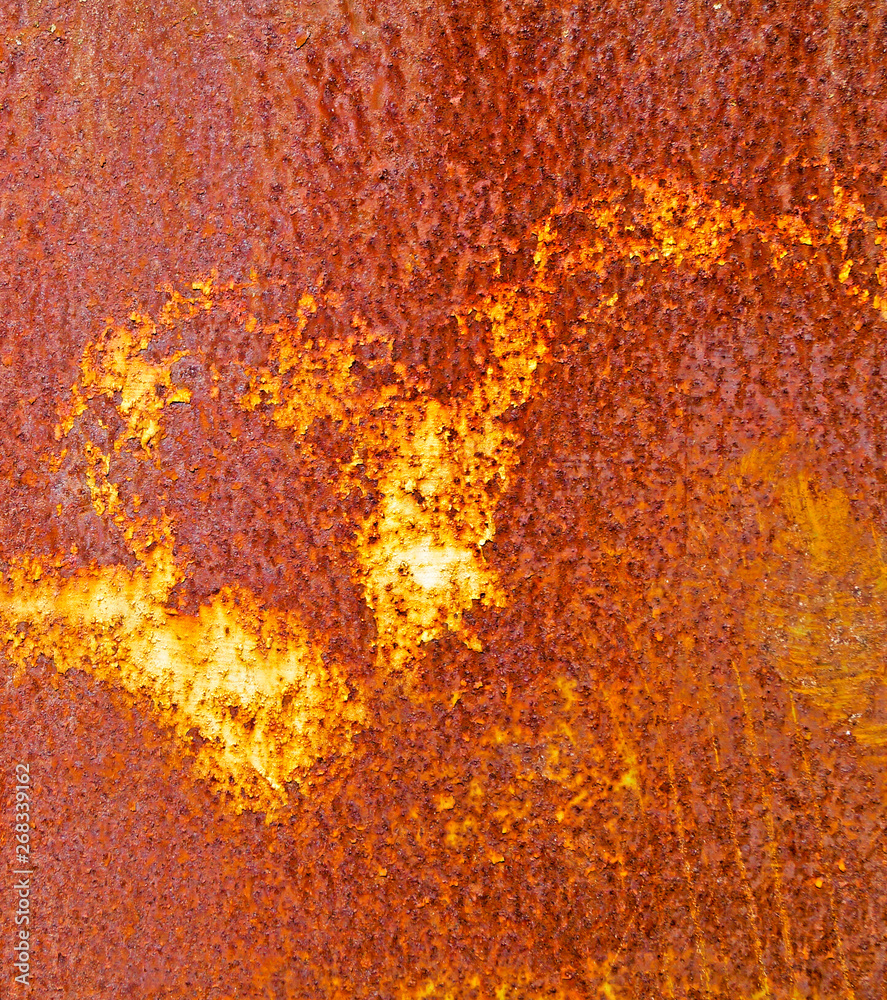 Surface of an old rusty metal plate Surface of an old rusty metal plate