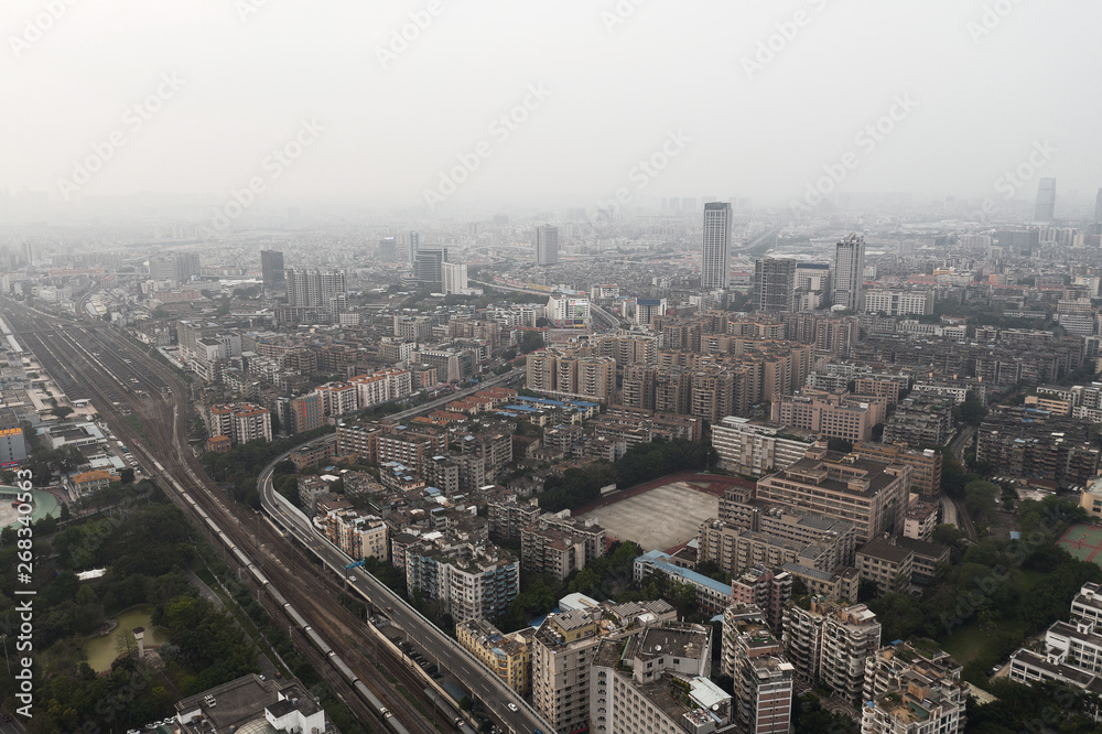 cityscape of the guangzhou china