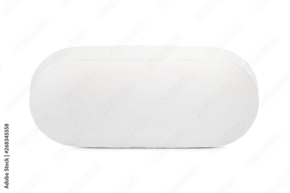Medical pill tablet isolated on white Medical pill tablet isolated on white