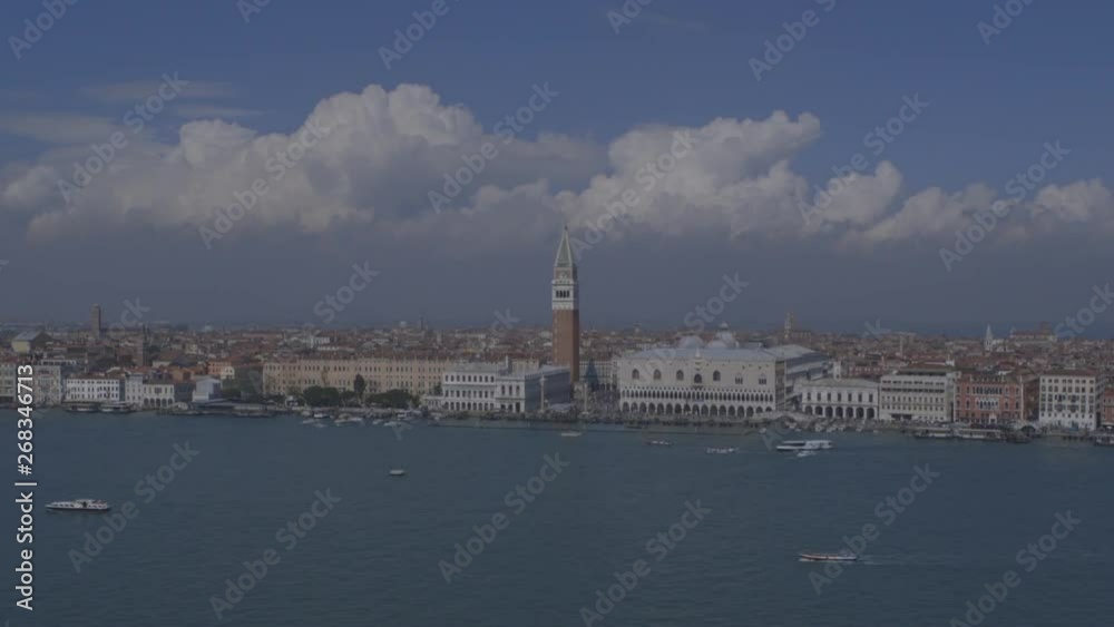 Venice Italy overview canal and clouds in the spring LOG Venice Italy overview canal and clouds in the spring LOG