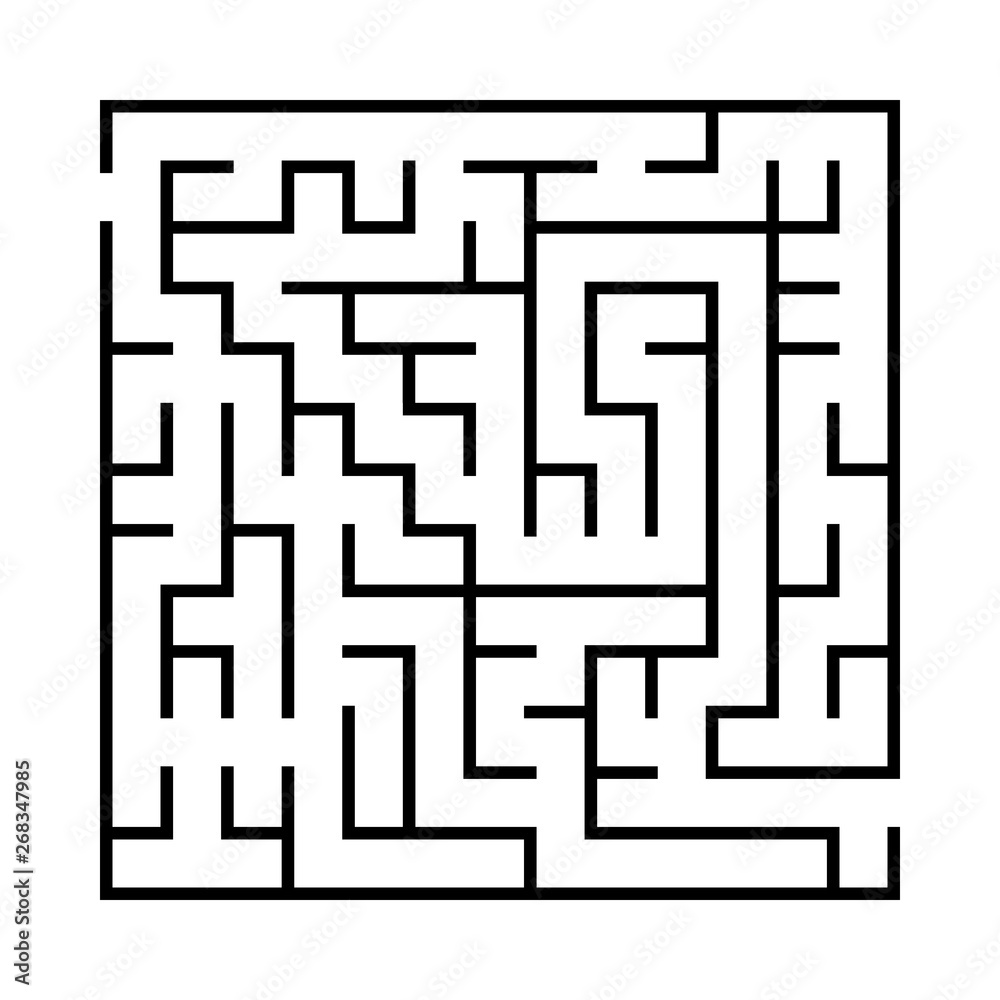 Labyrinth, maze conundrum for kids. Entry and exit. Children puzzle game for development of thinking and mental abilities. Vector illustration. Labyrinth, maze conundrum for kids. Entry and exit. Children puzzle game for development of thinking and mental abilities. Vector illustration.