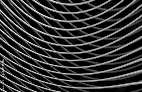 curved mesh lines
