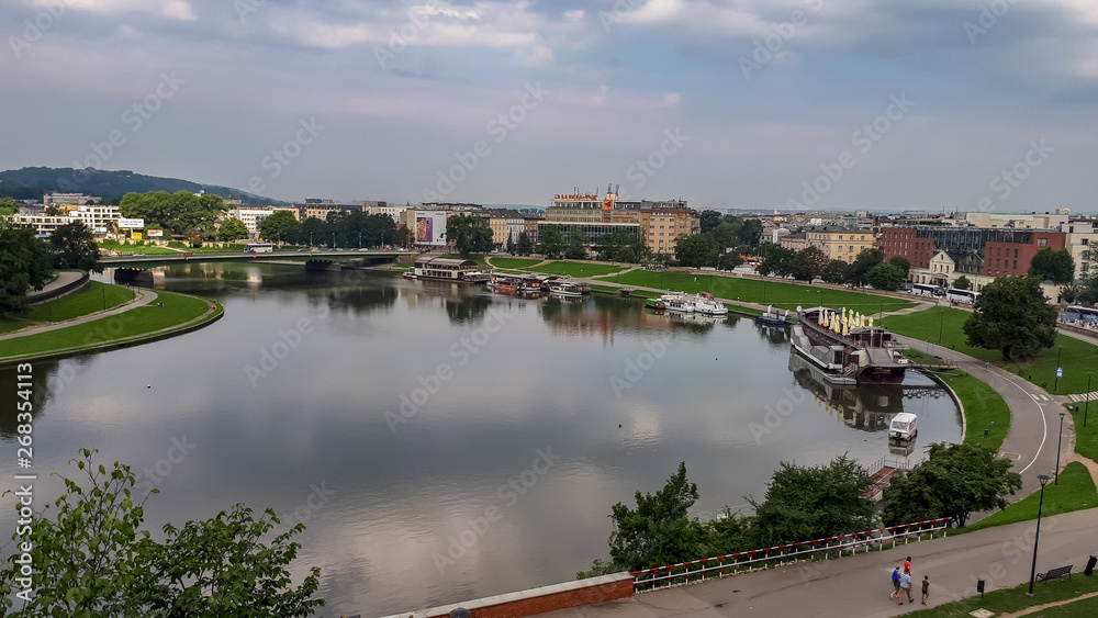 Vistula River, Krakow, Poland