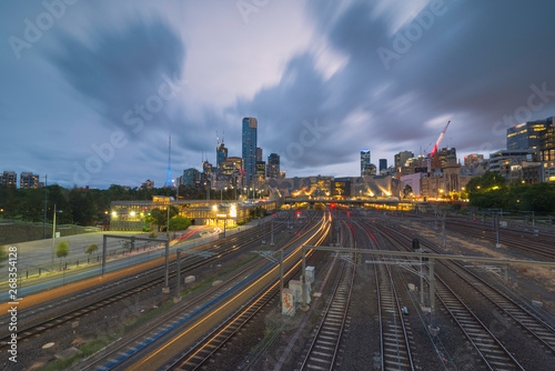 Melbourne Street and Train