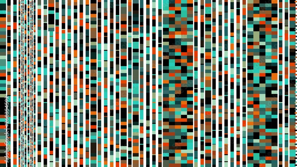 Fototapeta premium abstract background with peru, coffee and very dark blue color squares. seamless pattern for card, wrapping paper, wallpaper, poster, textile fabric or garment