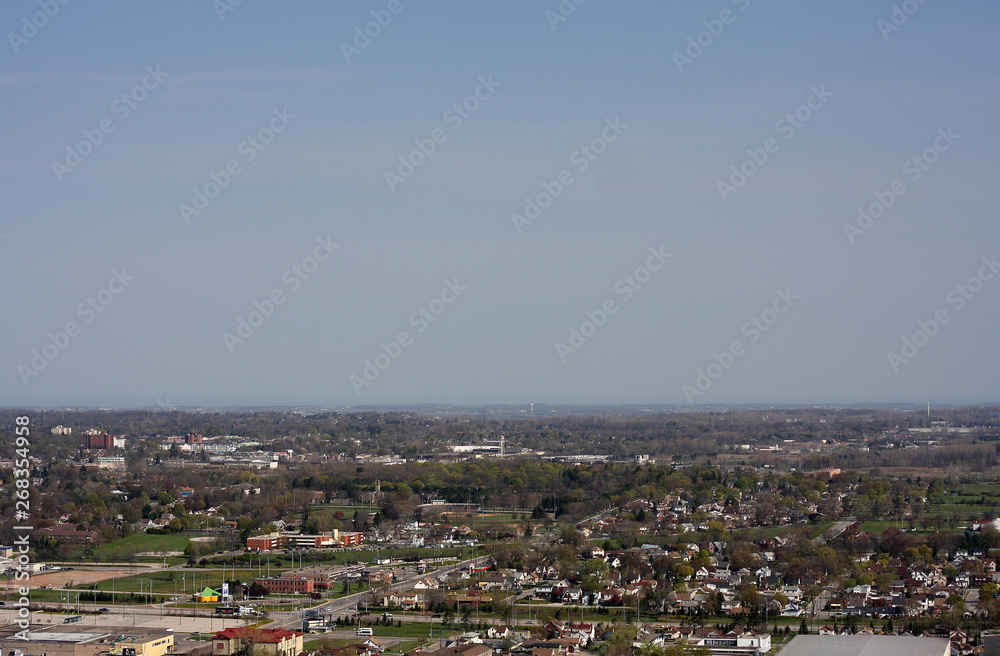 aerial view of the city of Niagara Falls aerial view of the city of Niagara Falls