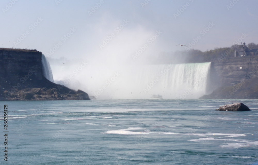 water crashing on rocks Niagara Falls water crashing on rocks Niagara Falls