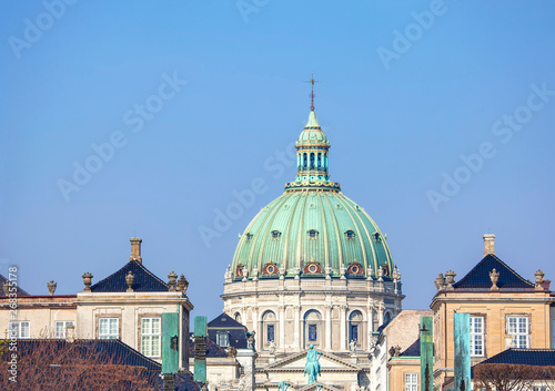 Dome of The Marble Church in Copenhagen 