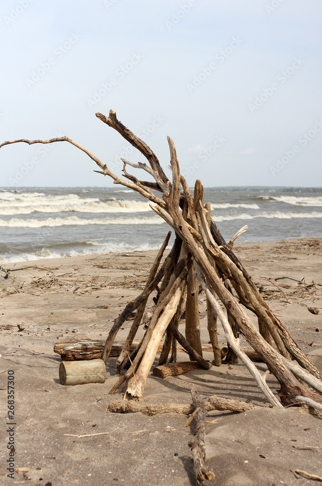 driftwood on the beach at Nickel Plate Beach Ohio driftwood on the beach at Nickel Plate Beach Ohio