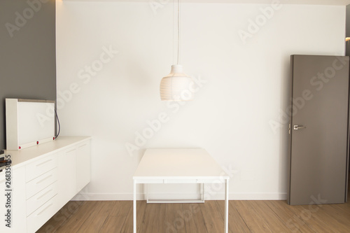 Minimalist room in a physiotherapy clinic
