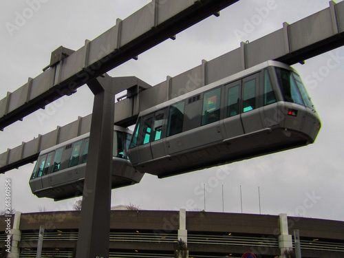 Photography hanging train from europe