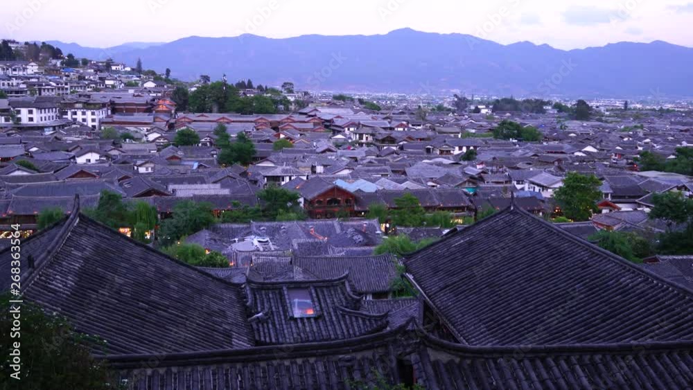 Traditional roofs, Lijiang Old Town, Yulong Naxi Autonomous County