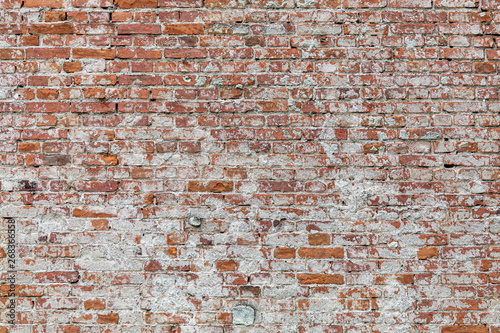 Old Weathered Red Bricks Wall Texture