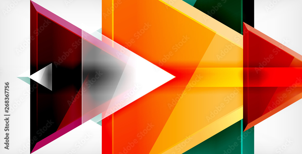 Glossy shiny triangles background Glossy shiny triangles background
