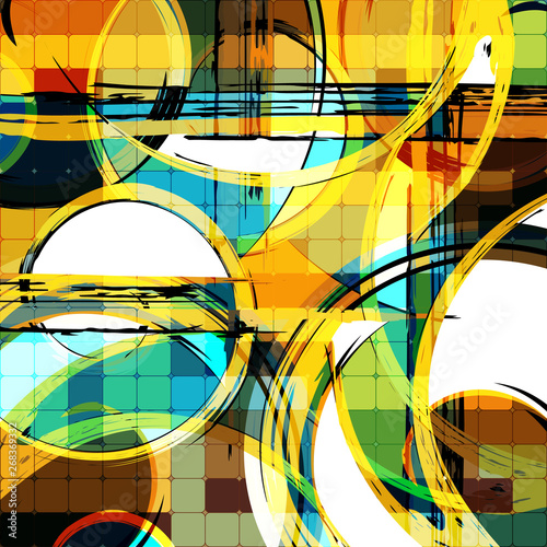 abstract color pattern in graffiti style quality illustration for your design