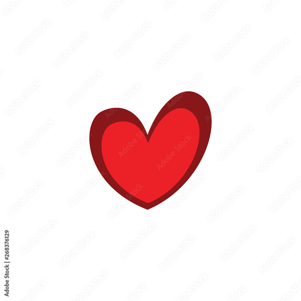 cute love/heart icon sign logo concept