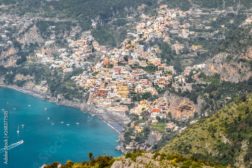 landscapes of the Trails of the Gods, on the Amalfi Coast, in southern Italy