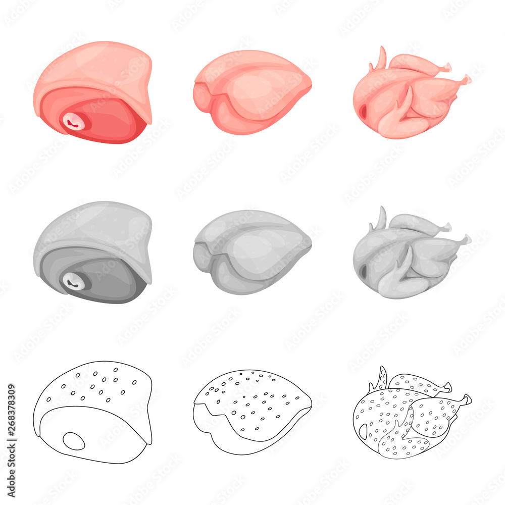 Vector design of product and poultry icon. Set of product and agriculture stock symbol for web. Vector design of product and poultry icon. Set of product and agriculture stock symbol for web.