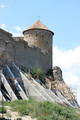 Foto Reconstruction and strengthening of one of the walls of the Akkerman fortress