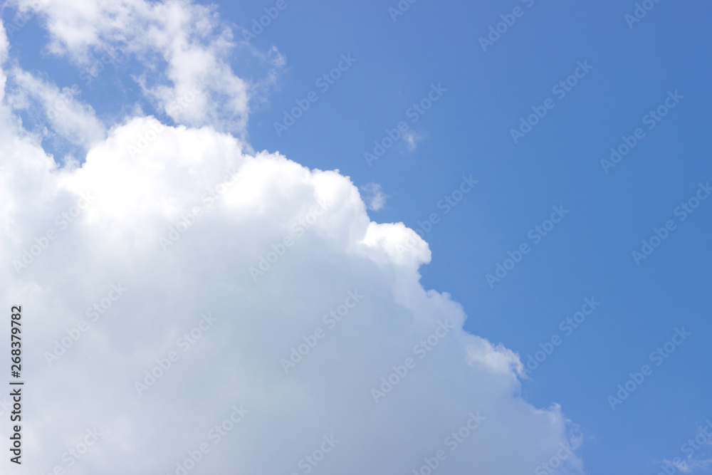 beautiful blue summer sky with fluffy white clouds beautiful blue summer sky with fluffy white clouds
