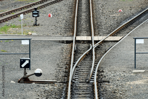 gleise der zittauer schmalspurbahn photo