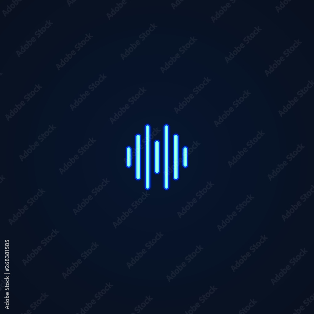 Equalizer | Neon Style Icon Equalizer | Neon Style Icon