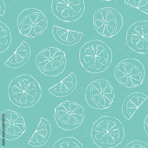 Vector green lime seamless pattern. Citrus background for wrapping paper, invitations and packaging.