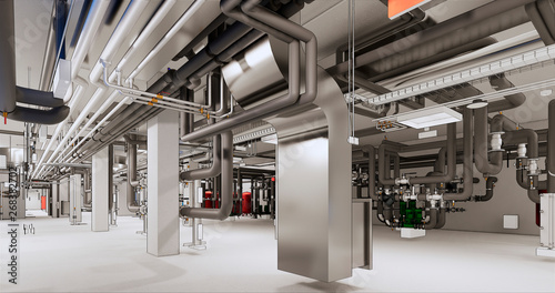 BIM model of internal utilites of the building