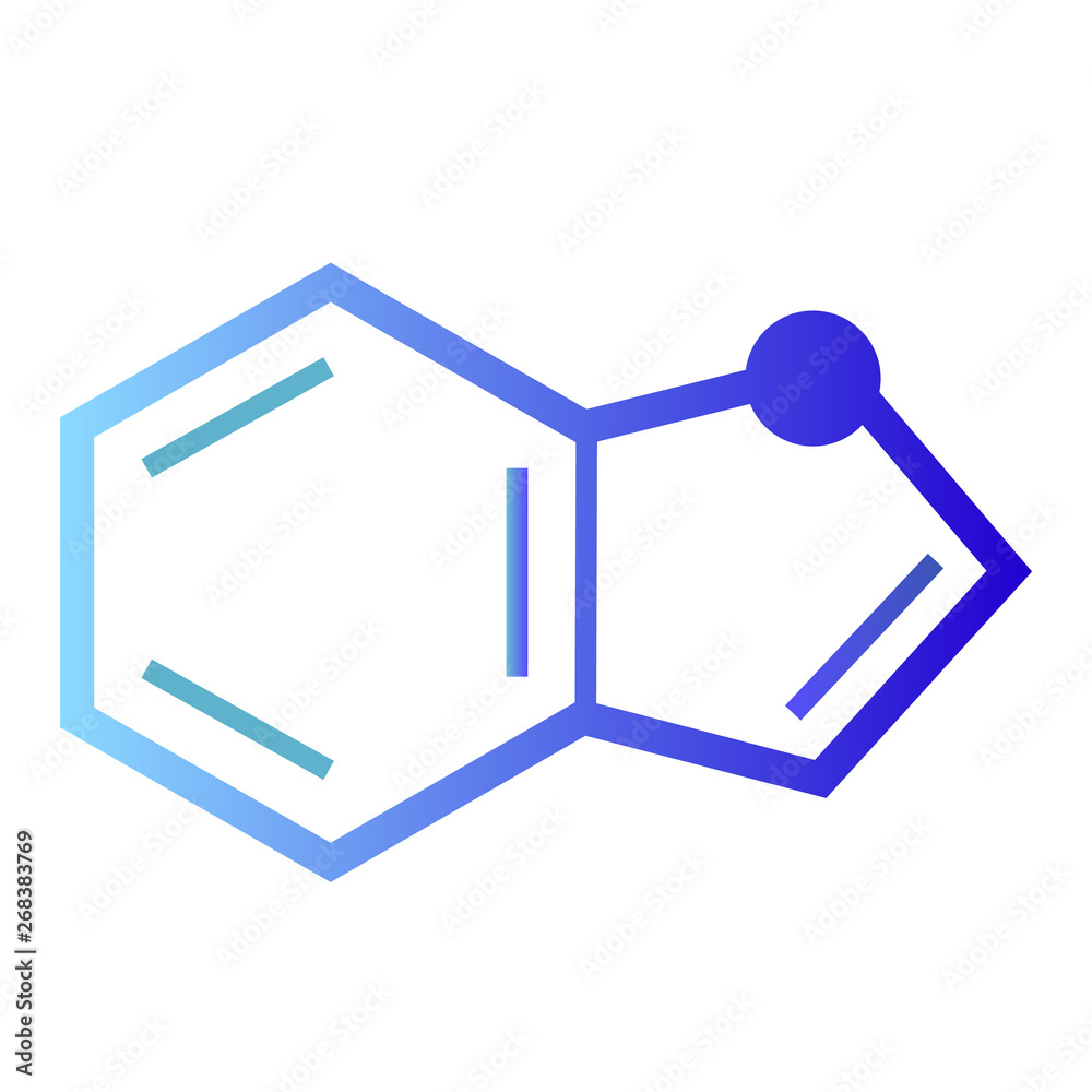 Indol vector icon on white background Indol vector icon on white background