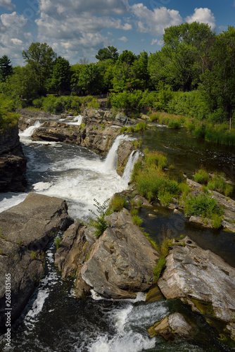 Hog's Back Falls Park on the Rideau River in Ottawa Canada in summer