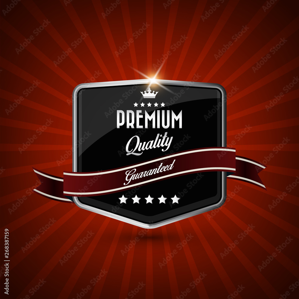 Premium quality retro vintage badge 