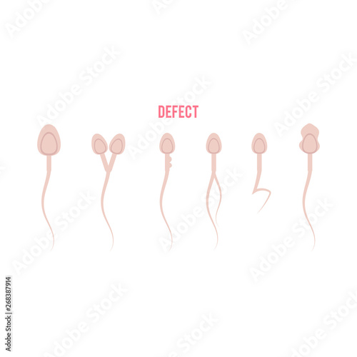 Vector normal sperm male fertility concept icon