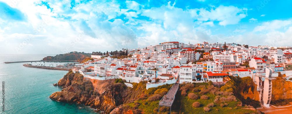 giant panorama about albufeira at portugal