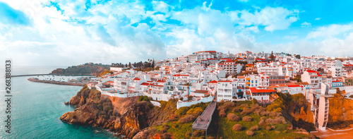 giant panorama about albufeira at portugal photo