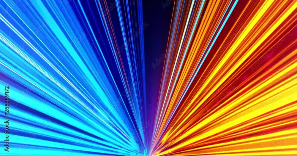 Lasers background VJ video Energy backdrop Colored light streaks acceleration. Abstract illustration. Purple Pink and Orange Yellow motion streaks. Lasers background VJ video Energy backdrop Colored light streaks acceleration. Abstract illustration. Purple Pink and Orange Yellow motion streaks.