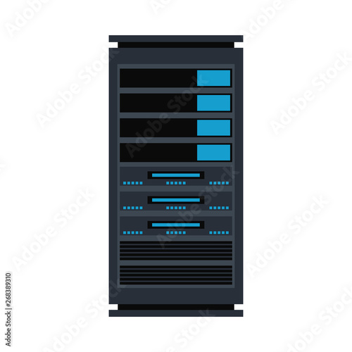 Vector server rack icon database storage design photo
