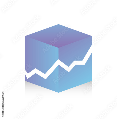 3D CUDE FINANCE ICON photo