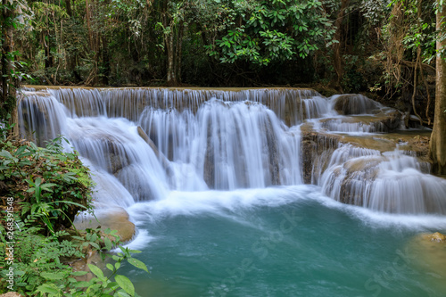 Huai Mae Khamin Waterfall  Khuean Srinagarindra National Park  Kanchanaburi  Thailand